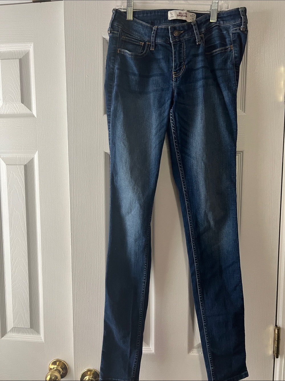 Hollister Women's Dark Indigo Skinny Jeans